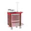 Metro LECCRP5 Lifeline Crash Cart - red