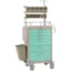 Metro MBX3210ANES3 Basix Plus Anesthesia Cart (Shown in seafoam green)