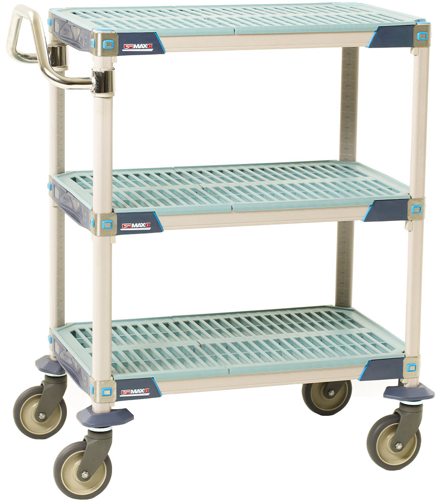 Metro MetroMax i Industrial Plastic Shelving Utility Cart
