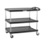 Metro myCart 3-Shelf Utility Cart - black