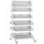 Metro qwikSIGHT Double-Sided Basket Shelving Unit (12 shelf, mobile)