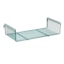 Metro SmartWall Light-Duty Shelf with Side Ledges - Metroseal Green