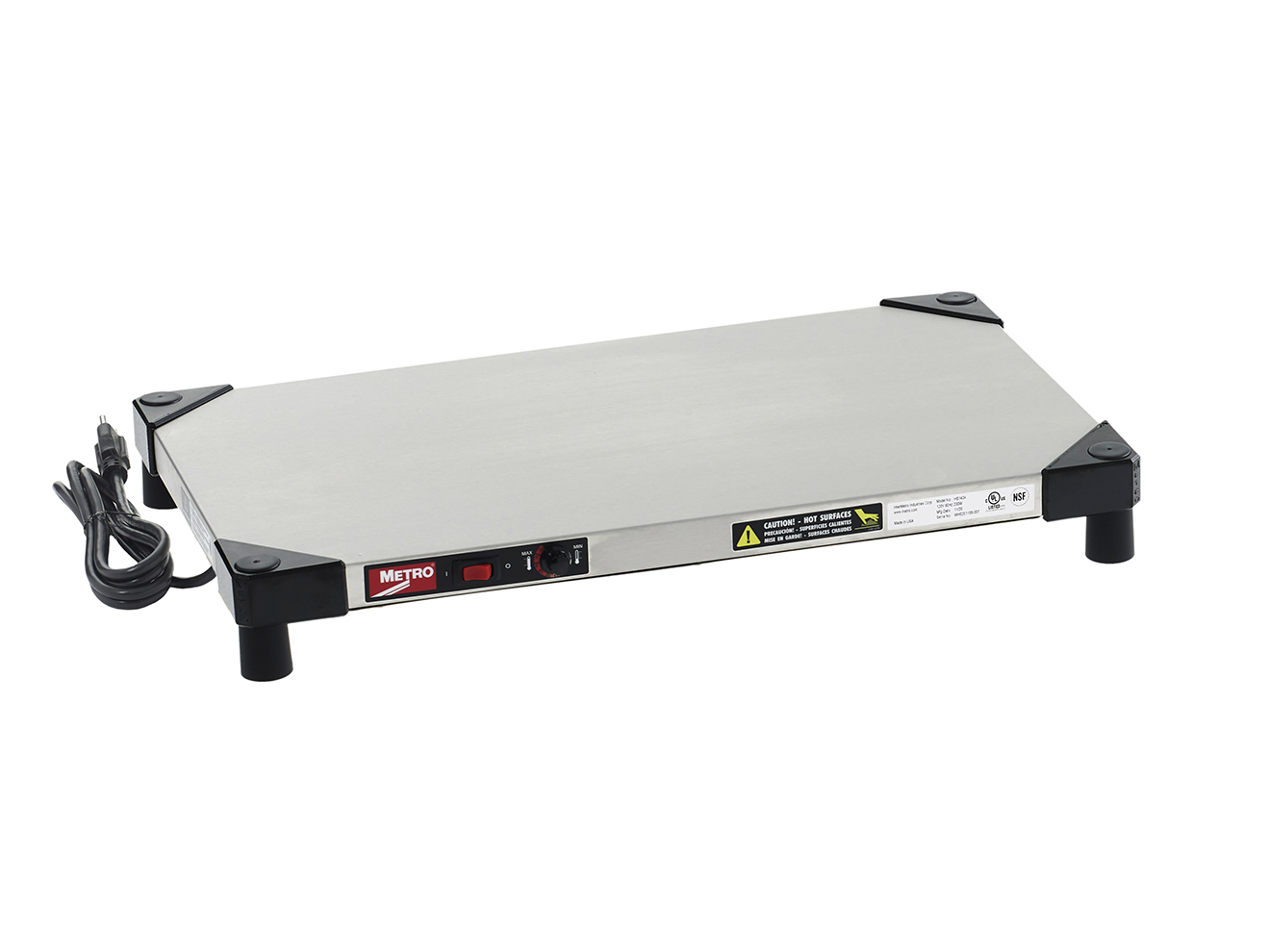 Metro Super Erecta Hot Stainless Steel Heated Shelf