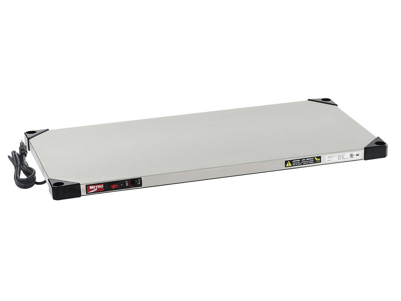 Metro Super Erecta Hot Stainless Steel Heated Shelf