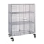Metro Super Erecta Mobile Security Shelving Unit - chrome finish