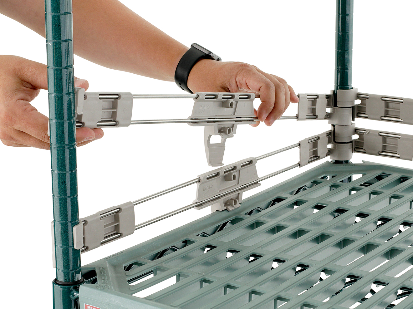 Metro Super Erecta Pro 2in Stackable Shelf Ledge