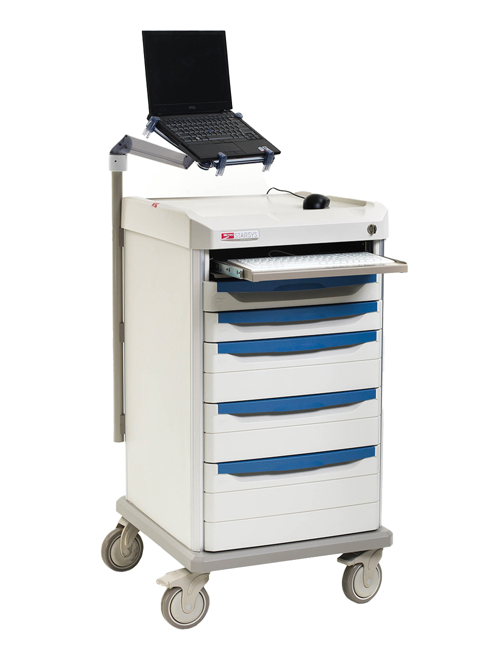 Metro SXRCOMPBED Starsys Computer Ready Bedside Cart