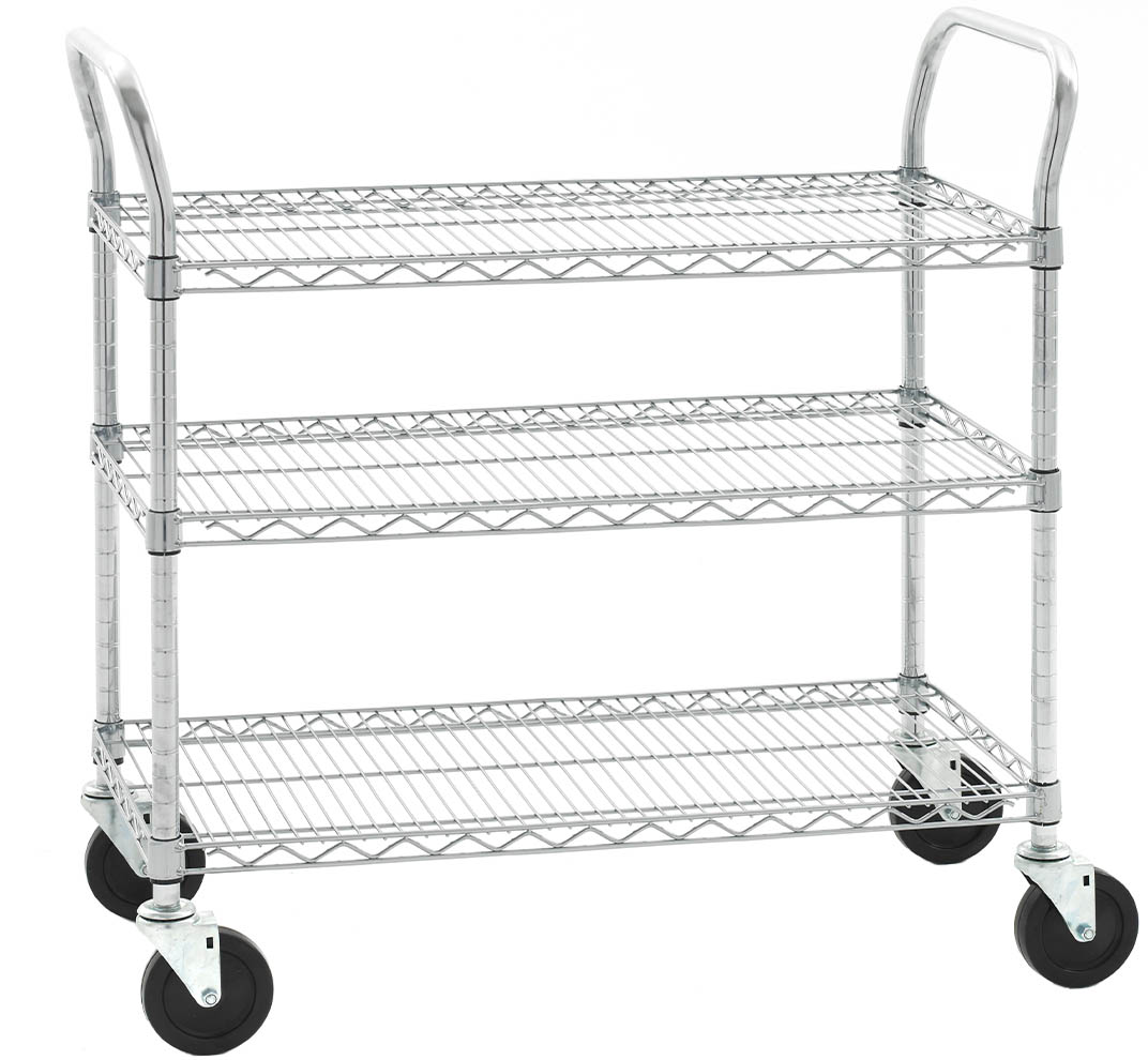 Olympic 3-Shelf Wire Utility Cart