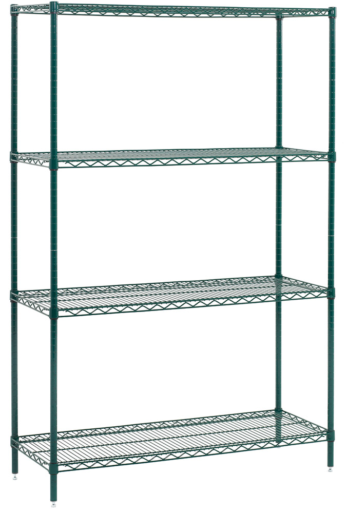 Olympic 4-Shelf Wire Shelving Convenience Pack