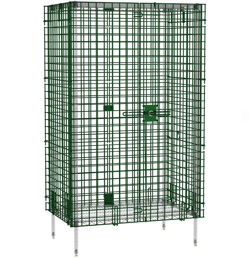 Olympic Green Epoxy Coated Security Cage Enclosure Kit