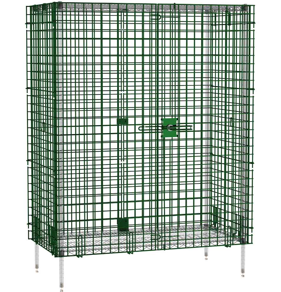 Olympic Green Epoxy Coated Security Cage Enclosure Kit