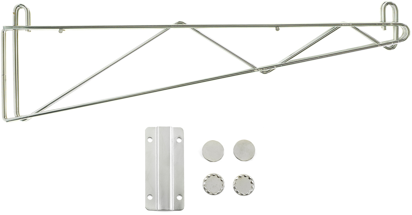 Olympic Double Support Direct Wall Mount, Chrome