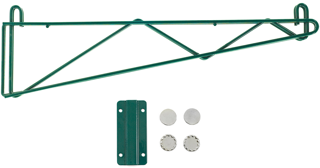 Olympic Double Support Direct Wall Mount, Green Epoxy