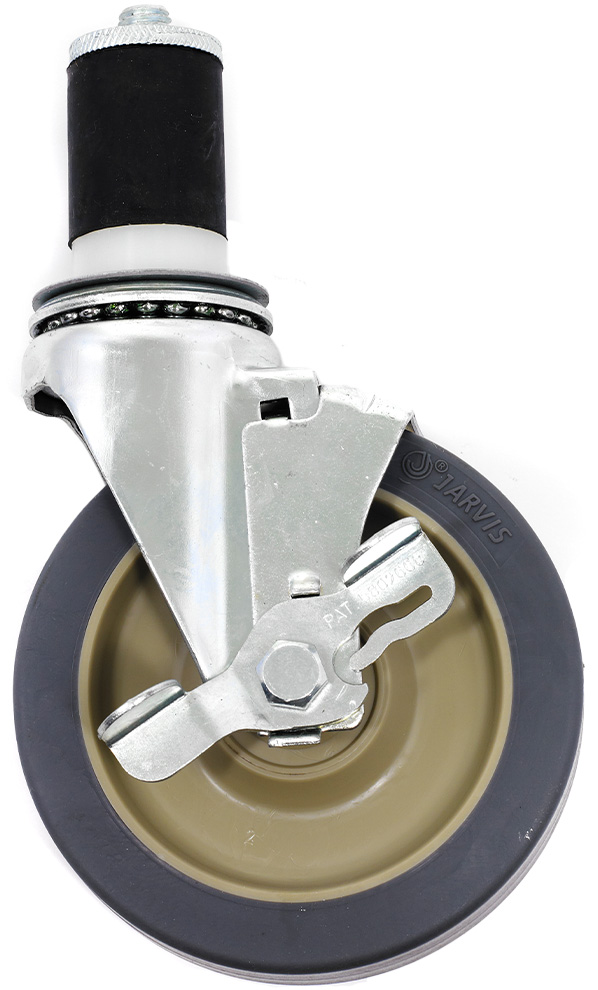 Olympic High Modulus Rubber Swivel/Brake Expandable Stem Casters