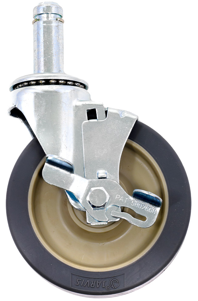 Olympic High Modulus Rubber Swivel/Brake Stem Casters