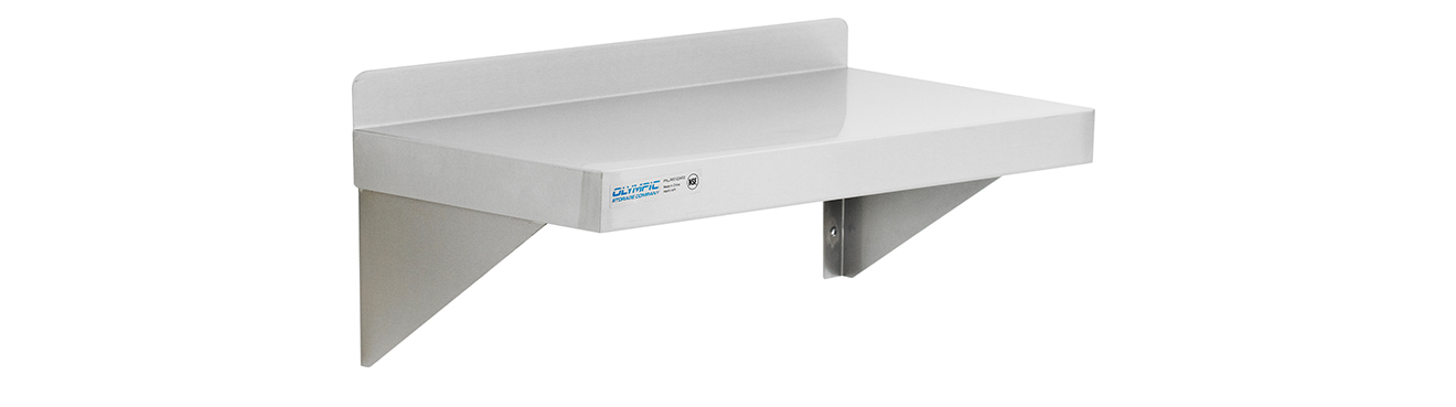 Olympic Stainless Steel Solid Wall Shelf