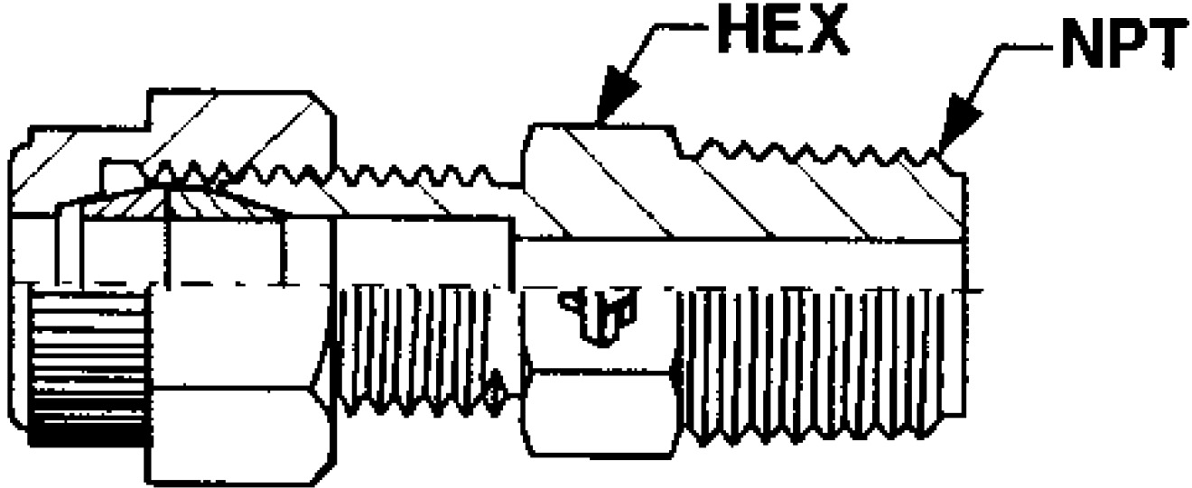 Saint-Gobain PharmaFluor Union Adapter Male Fitting