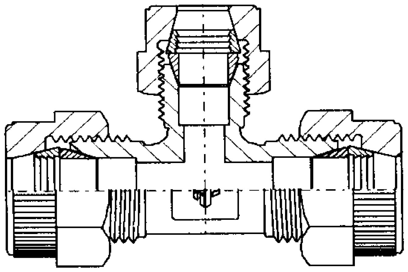 Saint-Gobain PharmaFluor Union Tee Reducer Fitting