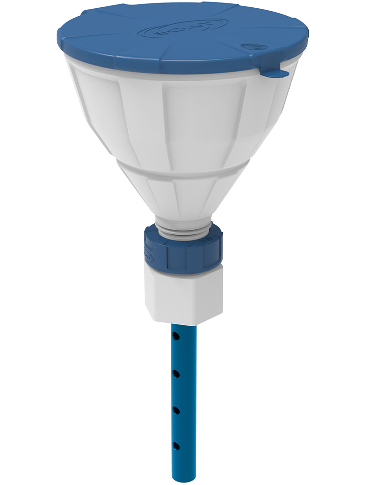 SCAT Lab Safety B53 ARNOLD Safety Funnel with Ball Valve