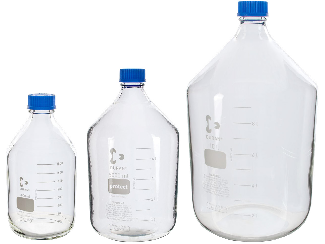 SCAT Lab Safety Duran Round Laboratory Bottle