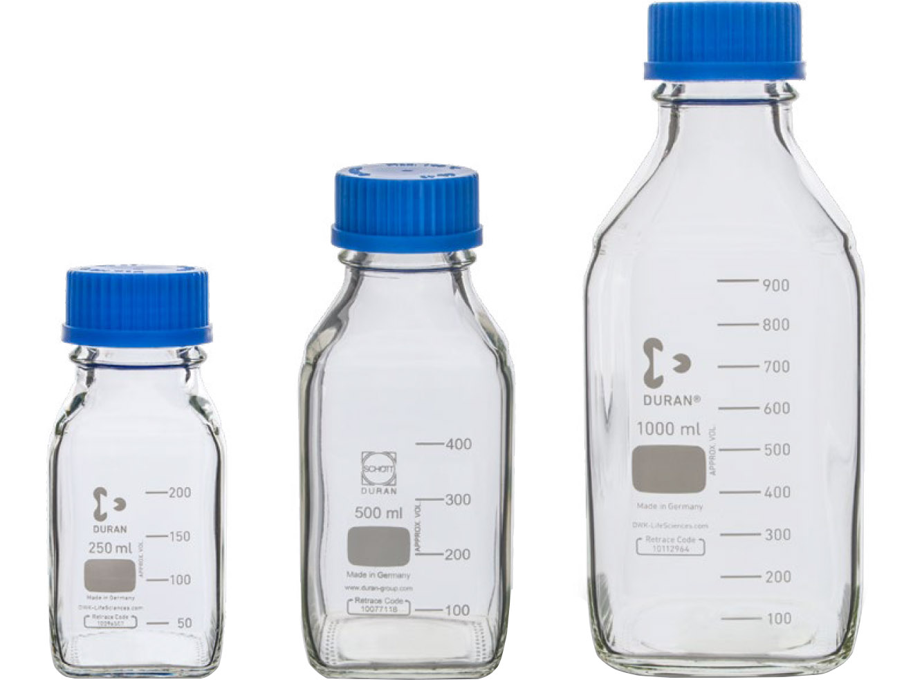 SCAT Lab Safety Duran Square Laboratory Bottle