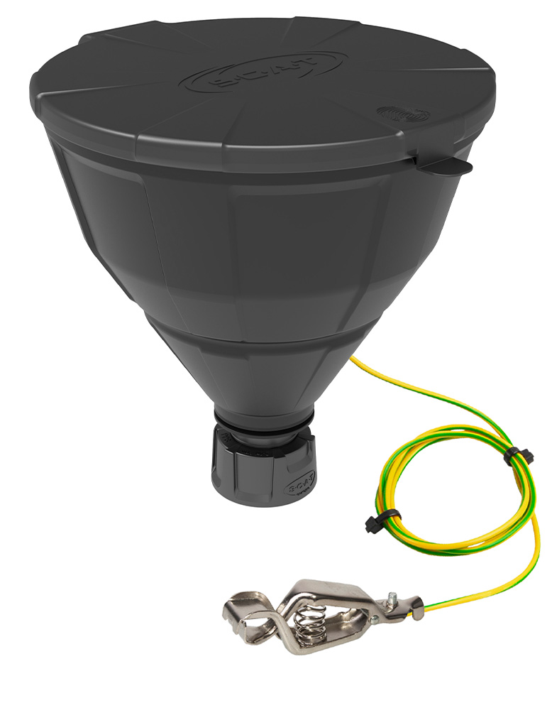 SCAT Lab Safety GL45 ARNOLD Safety Funnel with Ball Valve