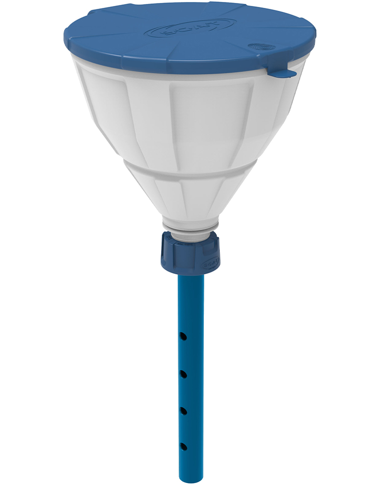 SCAT Lab Safety GL45 ARNOLD Safety Funnel with Ball Valve