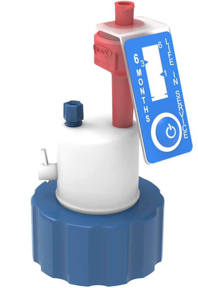 SCAT Lab Safety GLS40 HPLC Safety Cap with Shut-Off Valve