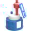 SCAT Lab Safety GL45 HPLC Safety Cap V2.0 with 1 connection