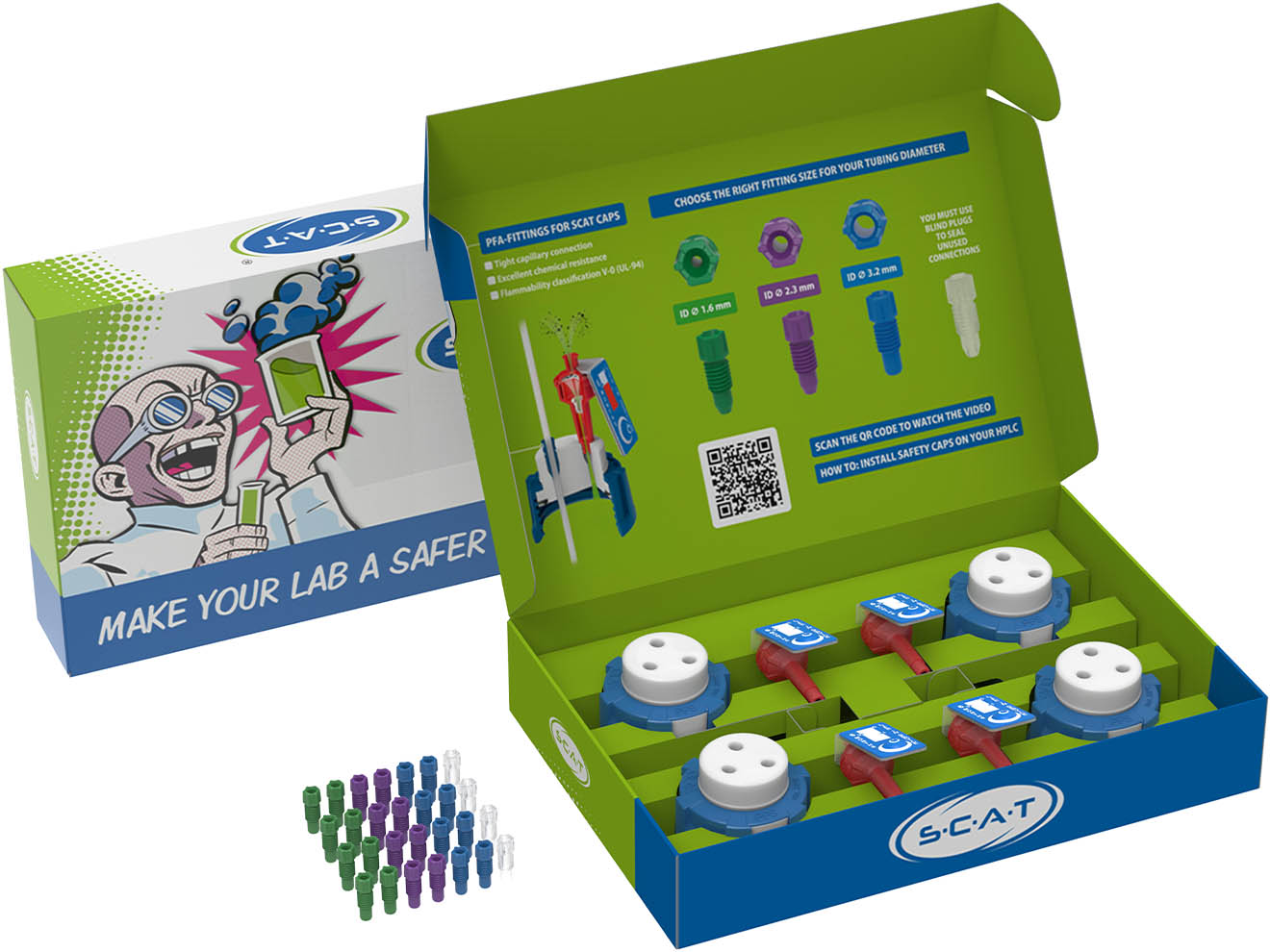 SCAT Lab Safety HPLC Solvent Supply Starter Kit 2