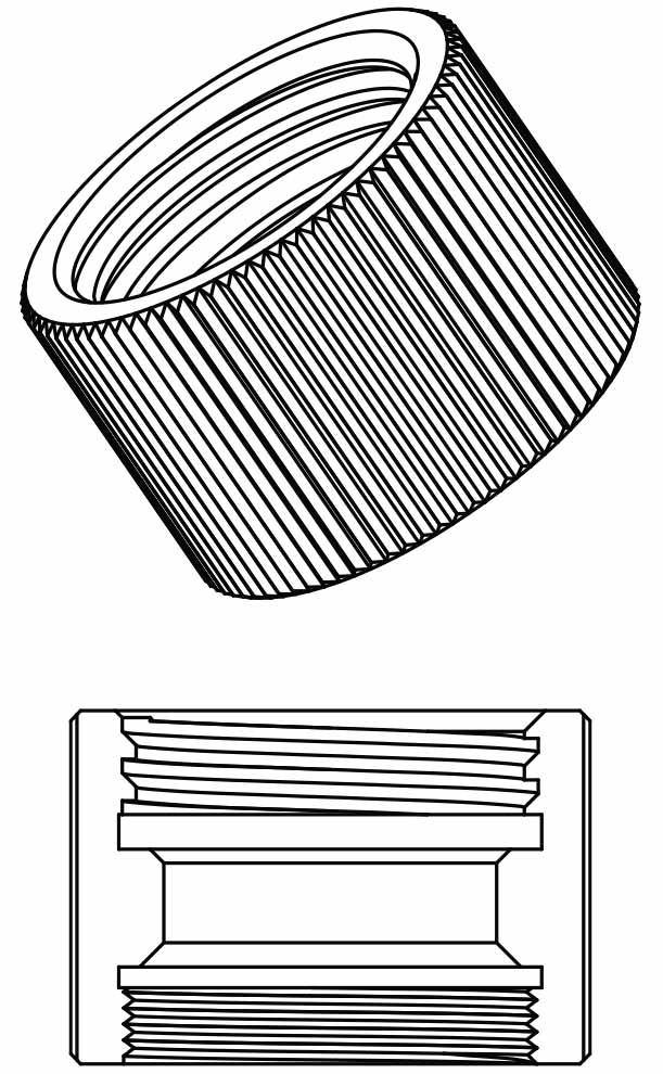 SCAT Lab Safety Internal Thread Adapter