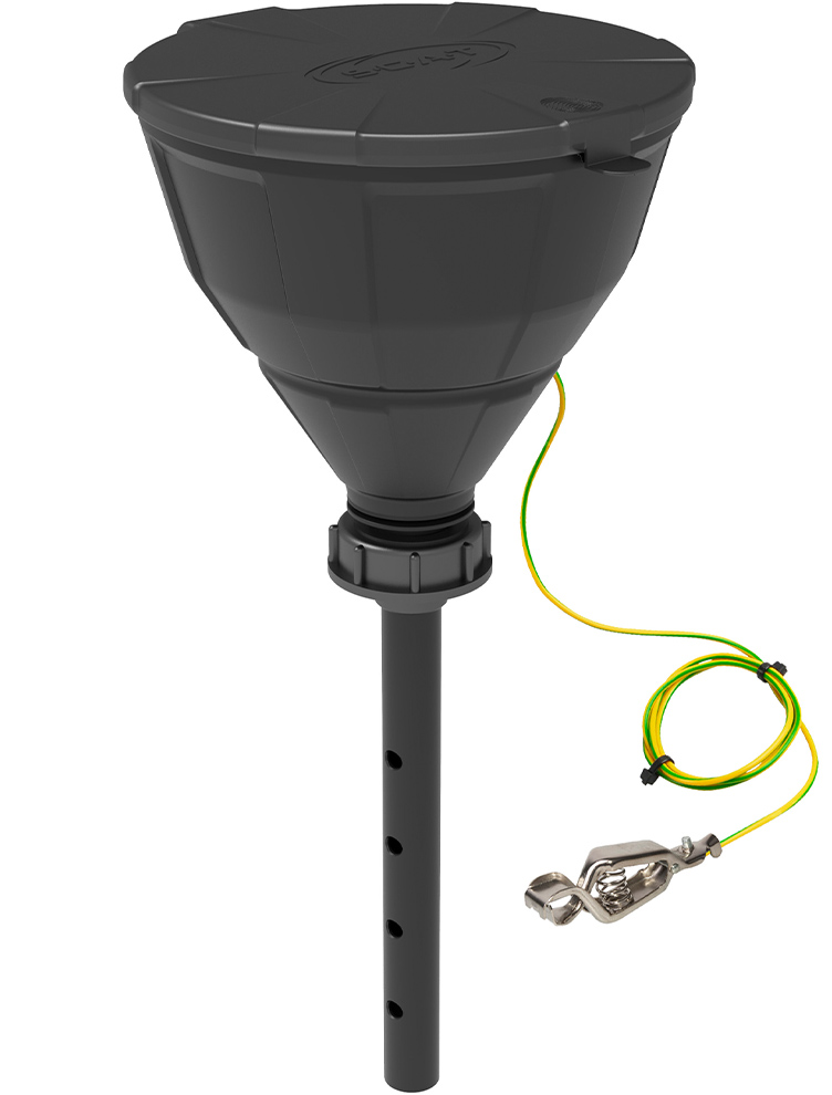 SCAT Lab Safety S55 ARNOLD Safety Funnel with Ball Valve