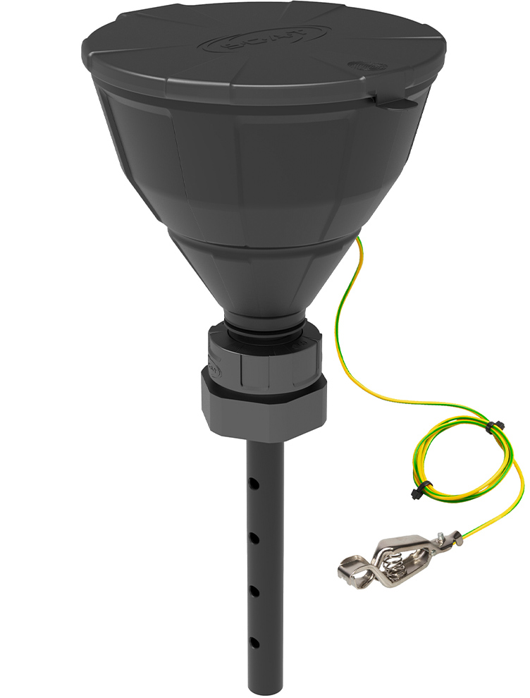 SCAT Lab Safety S65 ARNOLD Safety Funnel with Ball Valve