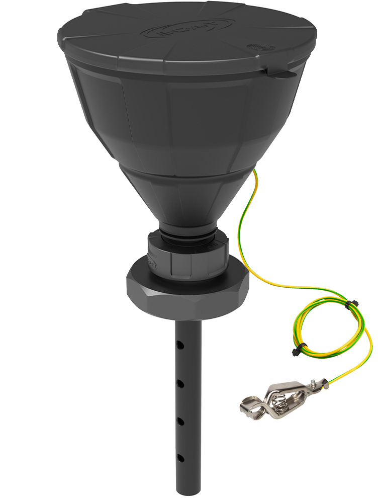 SCAT Lab Safety S90 ARNOLD Safety Funnel with Ball Valve