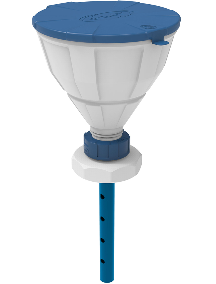 SCAT Lab Safety S90 ARNOLD Safety Funnel with Ball Valve