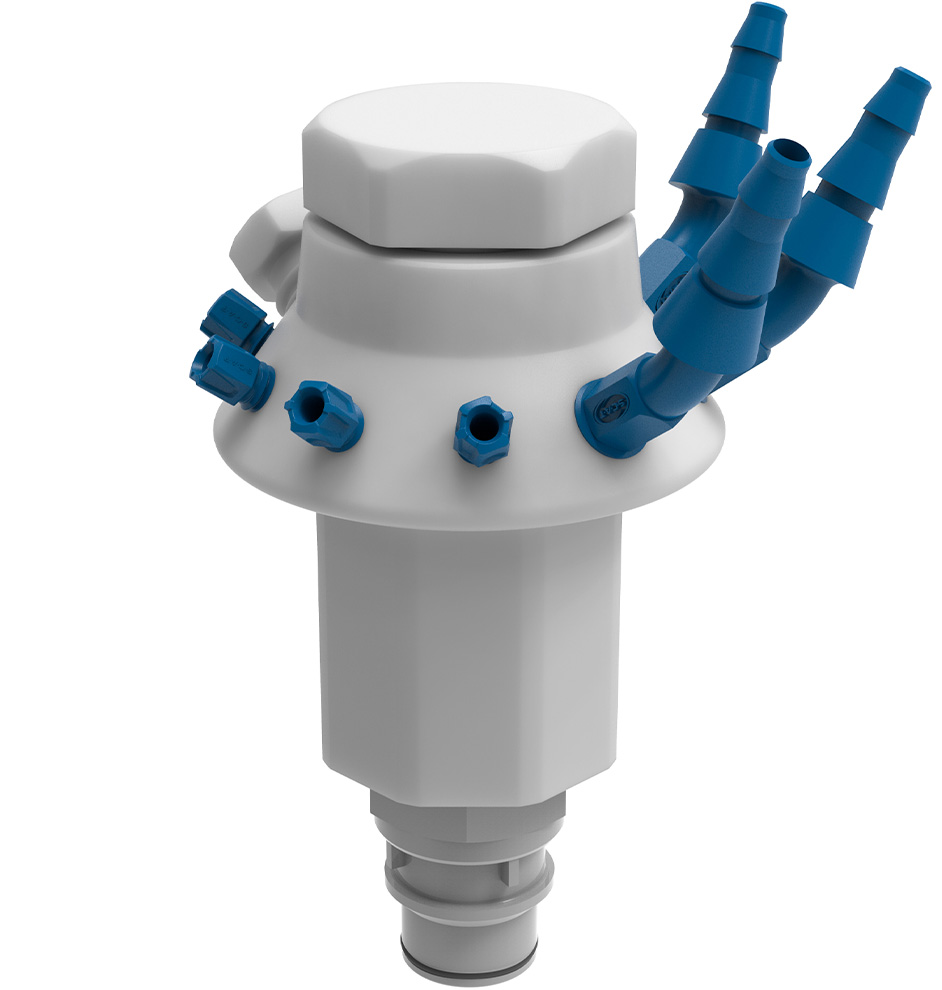 SCAT Lab Safety Waste Cap LISA with Justrite Connector