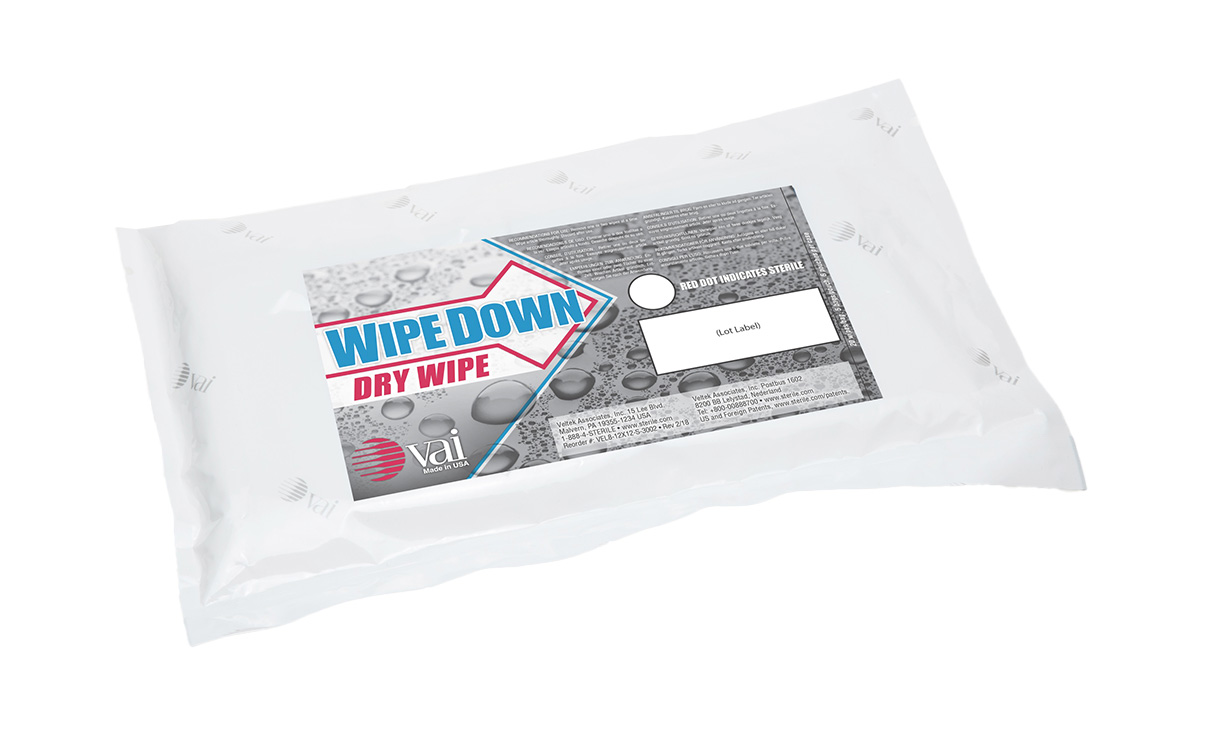 VAI WipeDown Laundered Polyester Dry Wipe