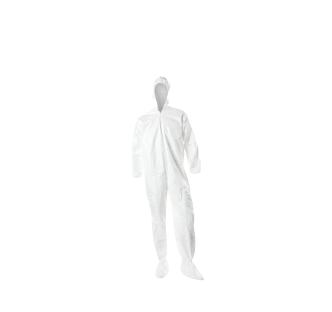 BioPharm World Coveralls w/Attached Hood & Booties